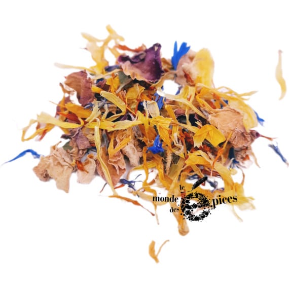 Bouquet floral - pétales de fleurs comestibles