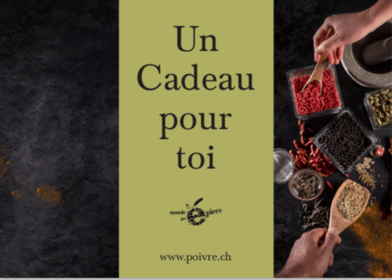 Carte cadeau www.poivre.ch