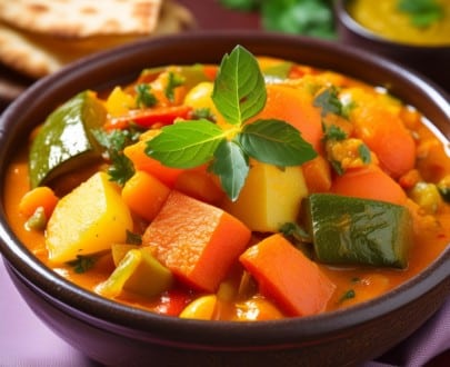 un curry de légumes