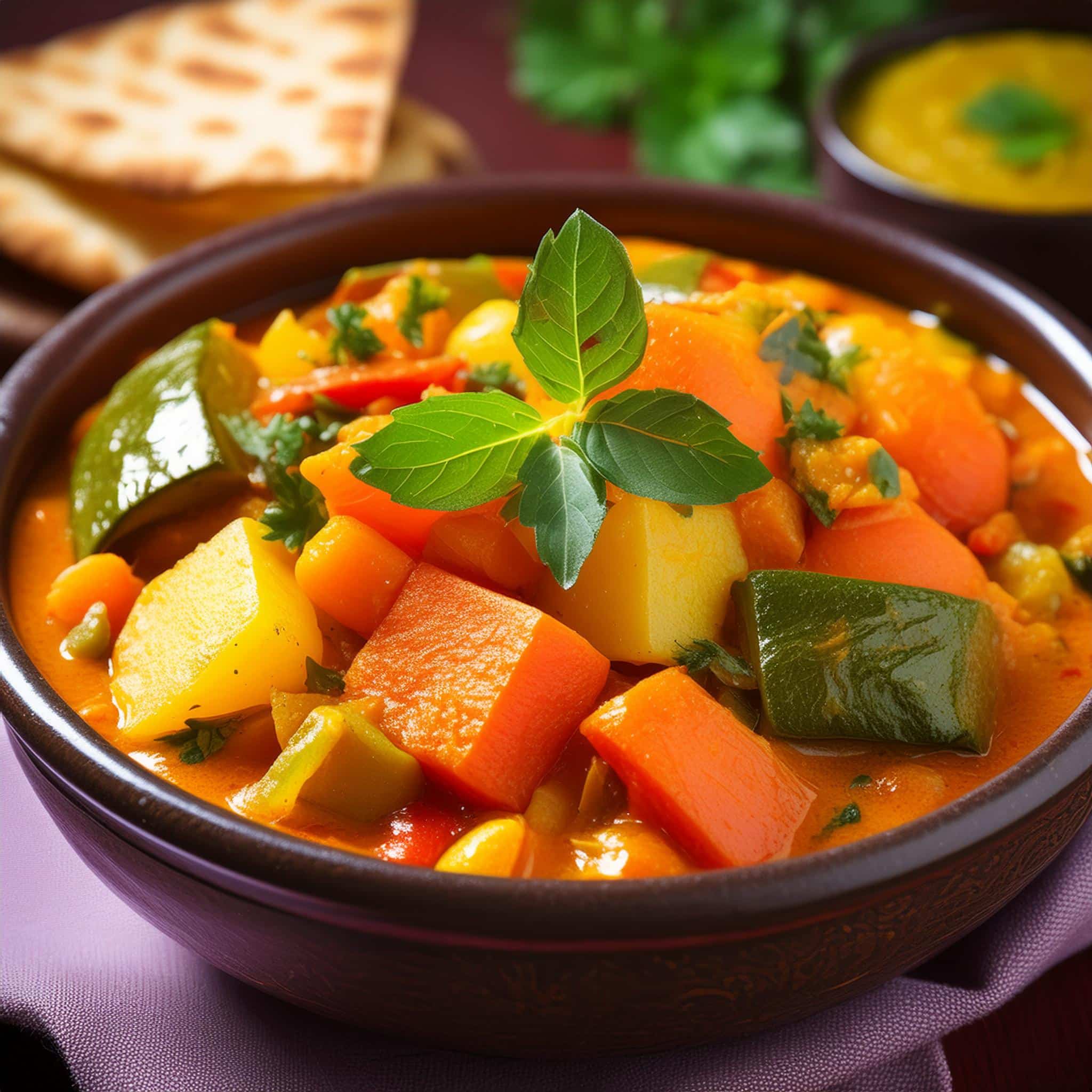 un curry de légumes