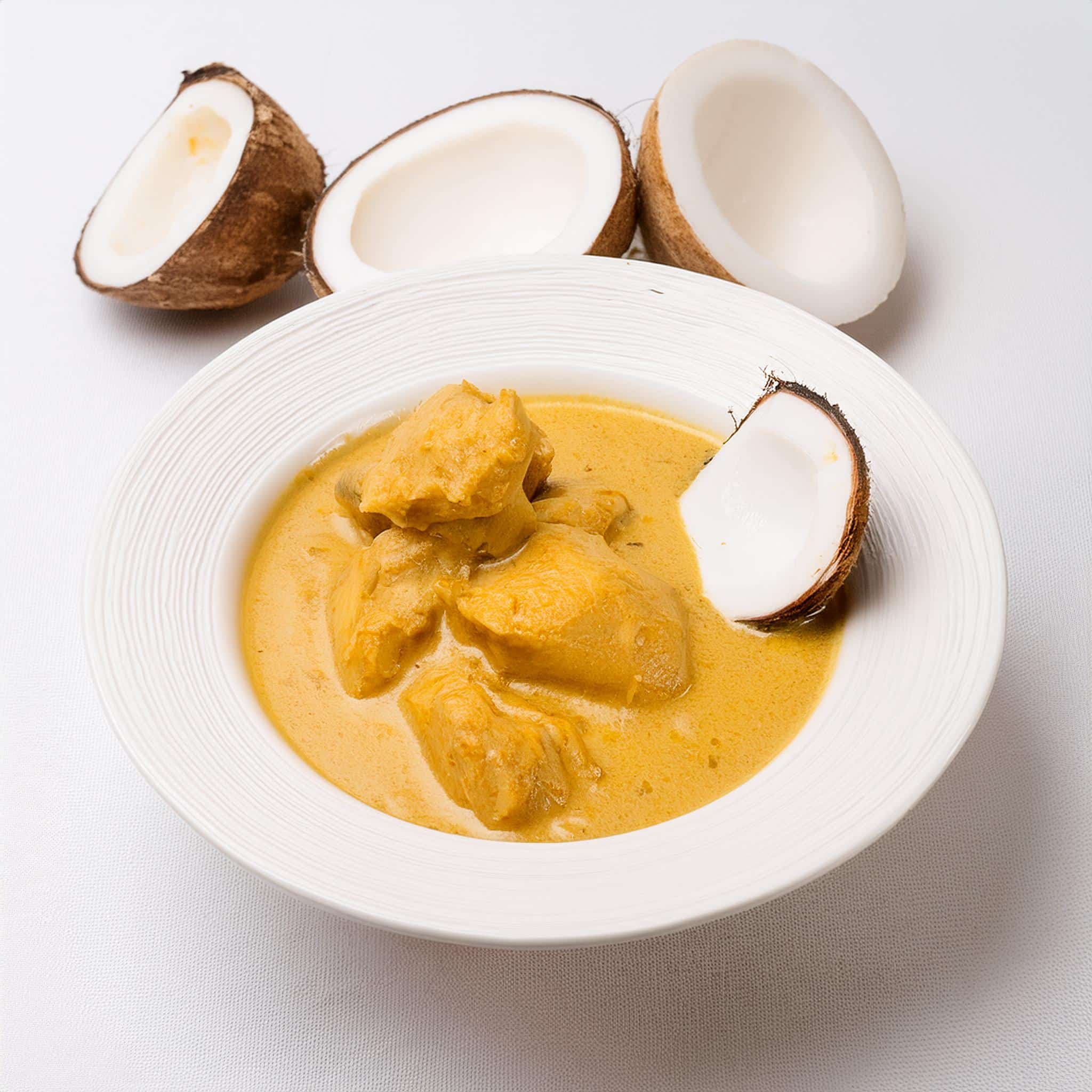 Poulet au curry doux et à la coco