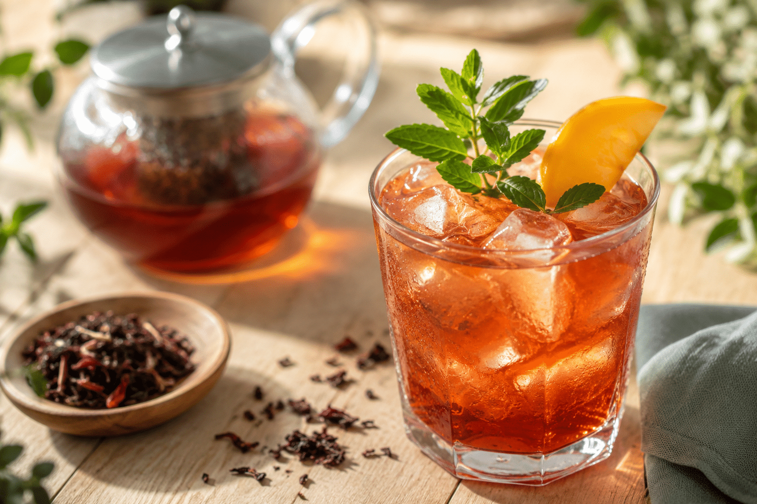 Un mocktail à base de thé